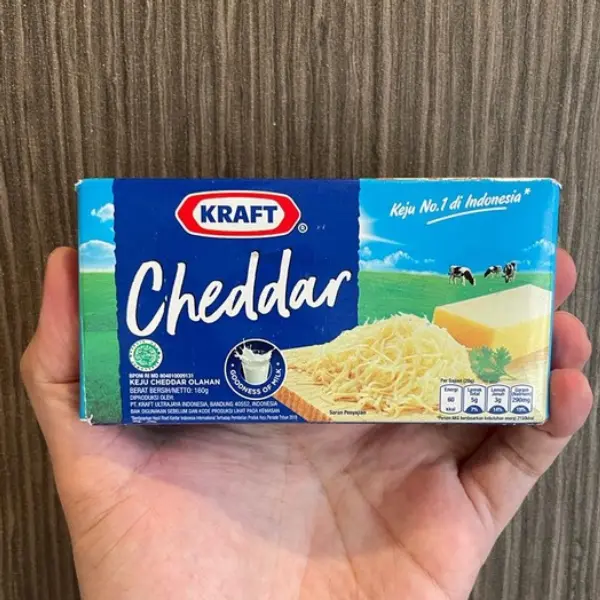 Kraft Keju Cheddar Halal All in One | Plain Cheddar - 2KG & 165GR 6