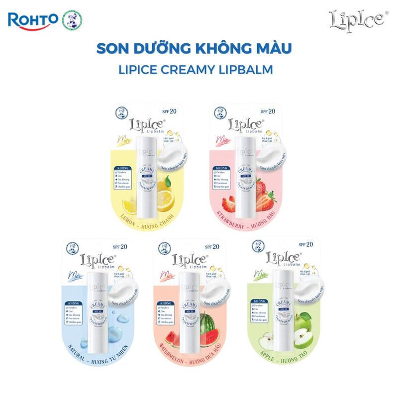 Son dưỡng môi không màu LipIce Creamy Lipbalm 3,3g