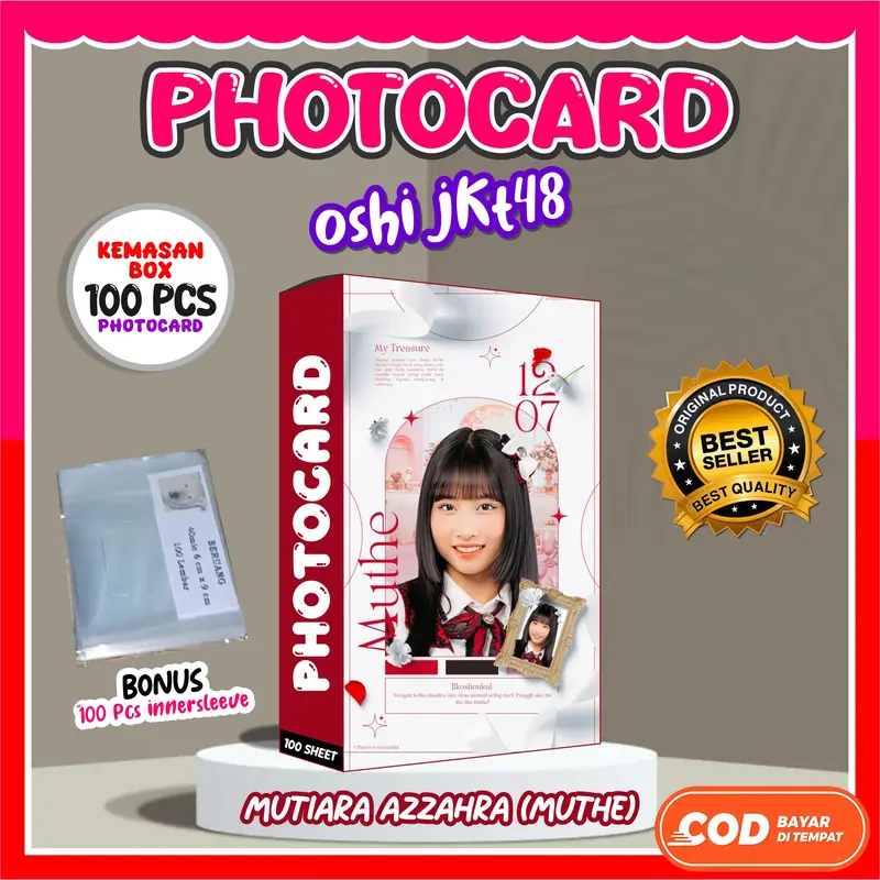 100 Photocard Muthe JKT48 GRATIS 100 Innersleeve | OSHI JKT48 0
