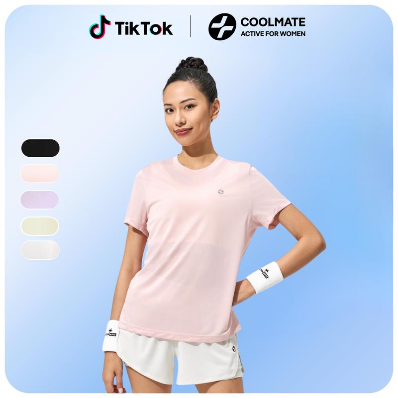 Áo thun thể thao nữ chạy bộ Core Tee mỏng nhẹ, thoáng mát thấm hút, nhanh khô (NÊN MẶC KÈM BRA BÊN TRONG) - Coolmate Active For Women
