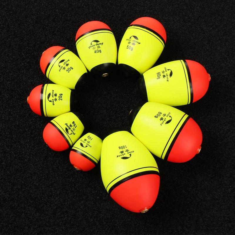 Long/oval Buoyancy Cat fish Fishing Float Ball Boia Bobber Eva Foam 6