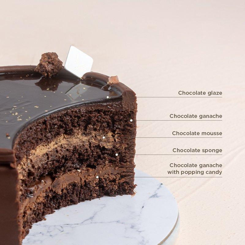 [Bakers Brew] Chocolate Rhapsody Cake (6"/8") 2