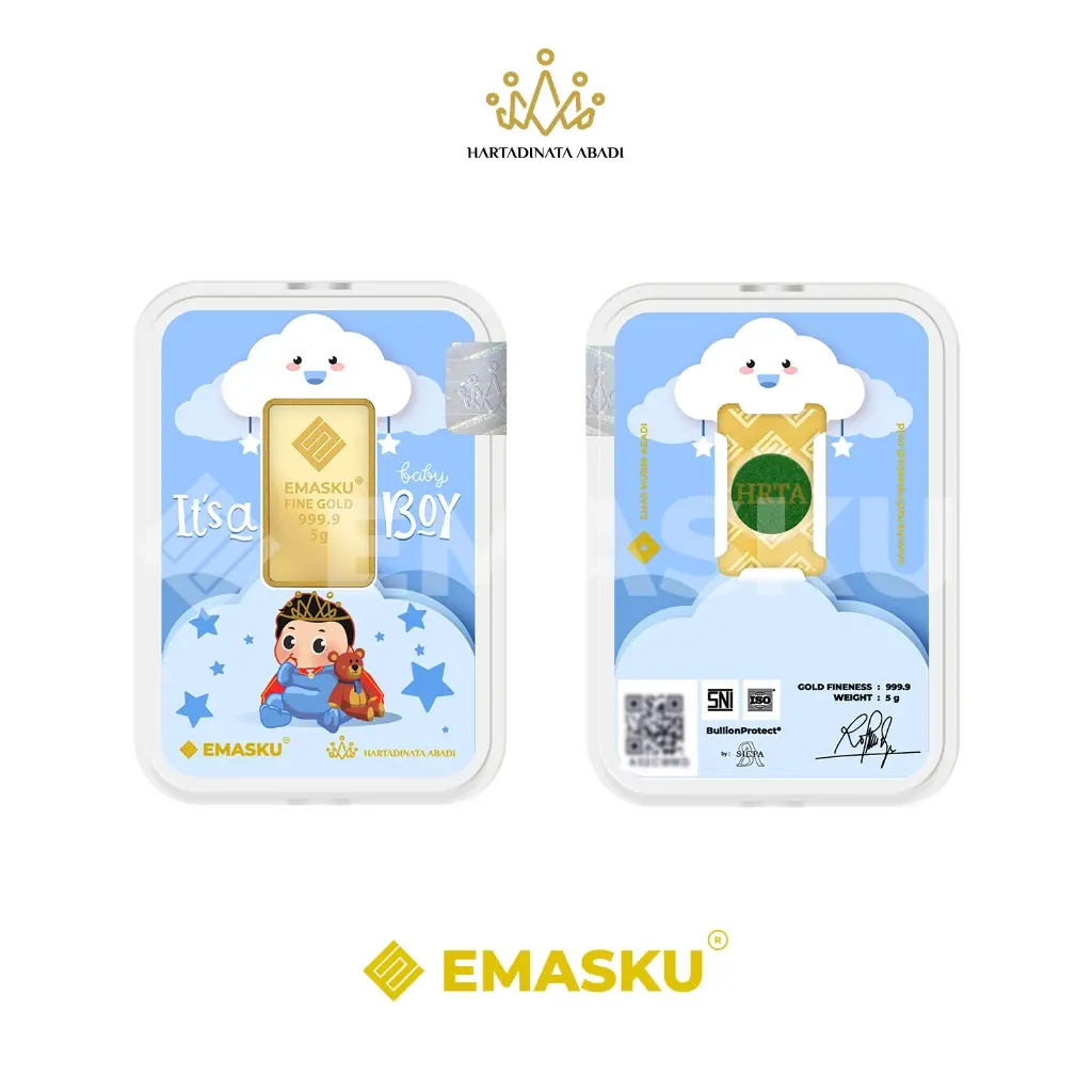 EMASKU Moment 5 gr, Baby Born, Cloud Prince and Teddy Bear, Blue