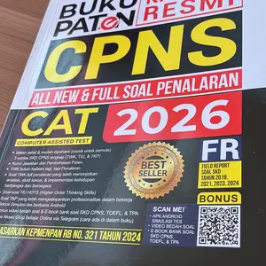 BUKU PATEN LOLOS TES CPNS 2026 (ALL NEW & FULL SOAL PENALARAN) Soft Cover
