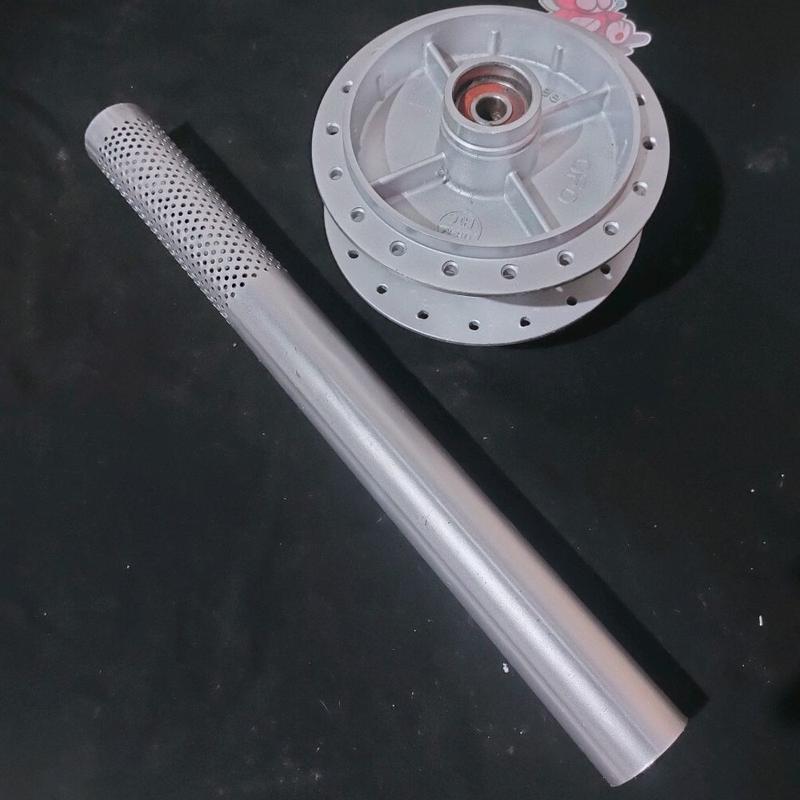 TERBARU SARINGAN KNALPOT MOTOR SARTENG SARFULL INLET 38MM PANJANG 40CM Motorcycle knalpot  saringan saringan  knalpot kapsul vario 8