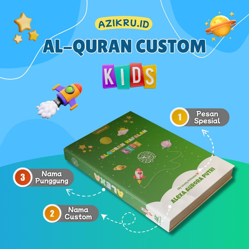 Alquran Custom Nama Anak Azikru / AlQuran Junior / Al-Quran Hafalan Kids 2