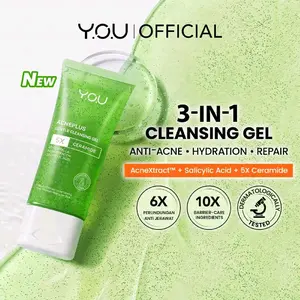 YOU Hy! Amino+ 1.5% BHA Fight Acne Gel 100ML Cleanser Amino Facial Wash Low pH Gentle Gel Salicylic Acid Acne Facial Wash Centella Sabun Pembersih Wajah Jerawat next prime nextprime