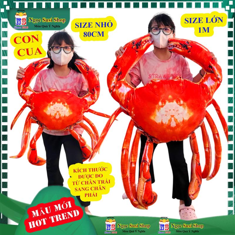  GẤU BÔNG CON CUA TÔM HÙM ALASKA GHẸ BÔNG XANH KHỔNG LỒ RẤT MỊN - THÚ NHỒI BÔNG CON CUA đồ chơi doll Thú Bông Toy búp bê HÀNG ĐỘC Phát Nhạc Voi 