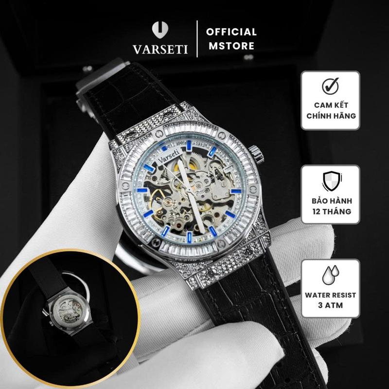    MS STORE- VŨ VĂN KHẢI  Đồng Hồ Nam CƠ VERSATI Phiên Bản Lộ Cơ Cao Cấp Thời Trang Sang Trọng - M198 