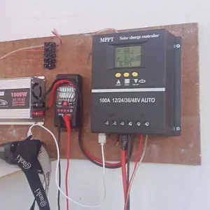 MPPT Solar Charger Controller 30A/100A 12V/24V/36V/48V LCD Display Dual USB Pengatur Cas Panel Surya Cocok Untuk Baterai Timbal-asam/Litium