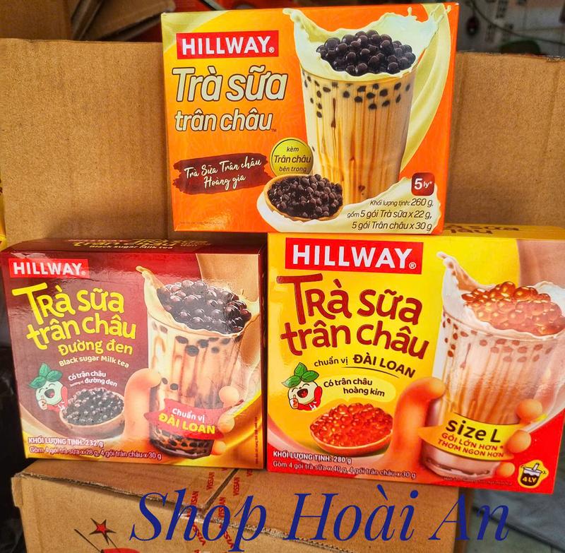 Com Bo 3 Hộp Trà Sữa Trân CHâu Hillway Đủ Vị