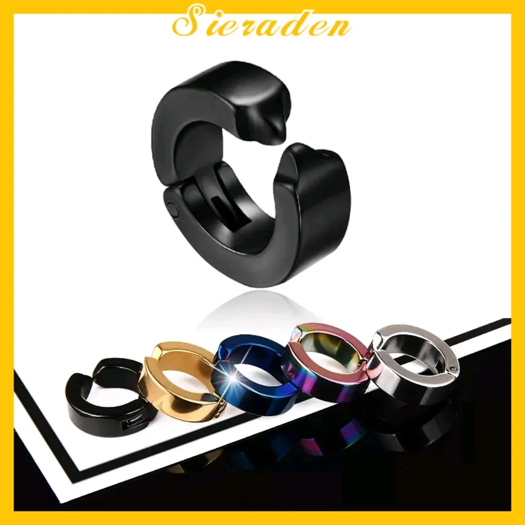 sieraden anting jepit titanium