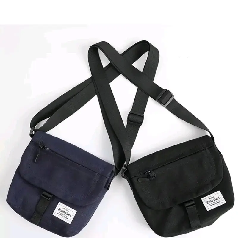 Tas Selempang Pria Kanvas Fashion Kerja Tas Kantor Tas Sekolah Canvas Cowok 3