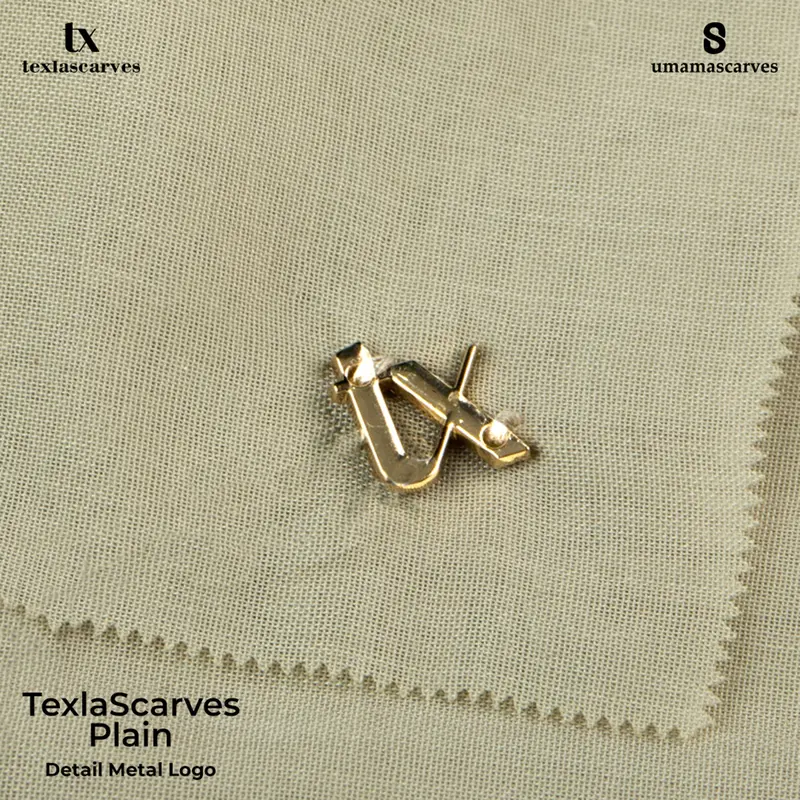 BOX TEXLA SCARVES POLOS BY UMAMA SCARF FREE BROOCH  Jilbab Umama Paris Cotton Premium LC 110x110 cm 4