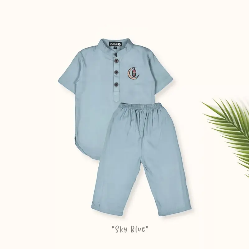 Setelan Koko Kurta Anak Laki-Laki Usia 1-12 Tahun Bahan Katun Rayon Premium Banyak Pilihan Warna 1