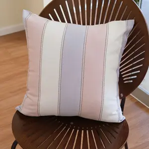 Throw Pillow Cover Striped Classic Farmhouse Decorative Soft Cushion
