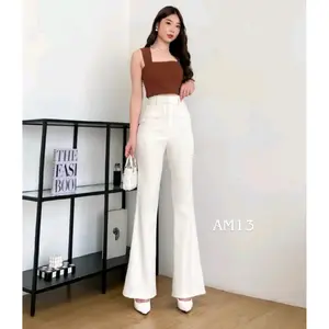 Kylie Cutbray Pants - Highwaist Flare Pants - Celana Citbray Highwaist Wanita Bahan Semiwoll Premium