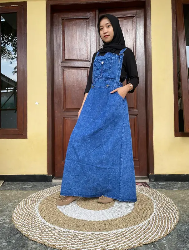 OVERALL ROK JEANS WANITA TERBARU 1