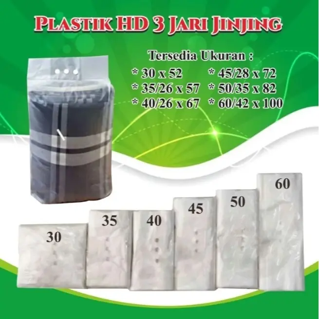 PLASTIK JINJING LAUNDRY 3 JARI UK 30-60 ORIGINAL