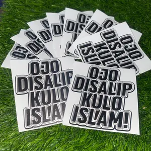 FINIL CREATIVE STORE Sticker OJO DISALIP KULO ISLAM Stiker Trend Ukuran 6 Cm Material Vinyl Laminasi Tahan Air Desain Menarik Dan Stylish