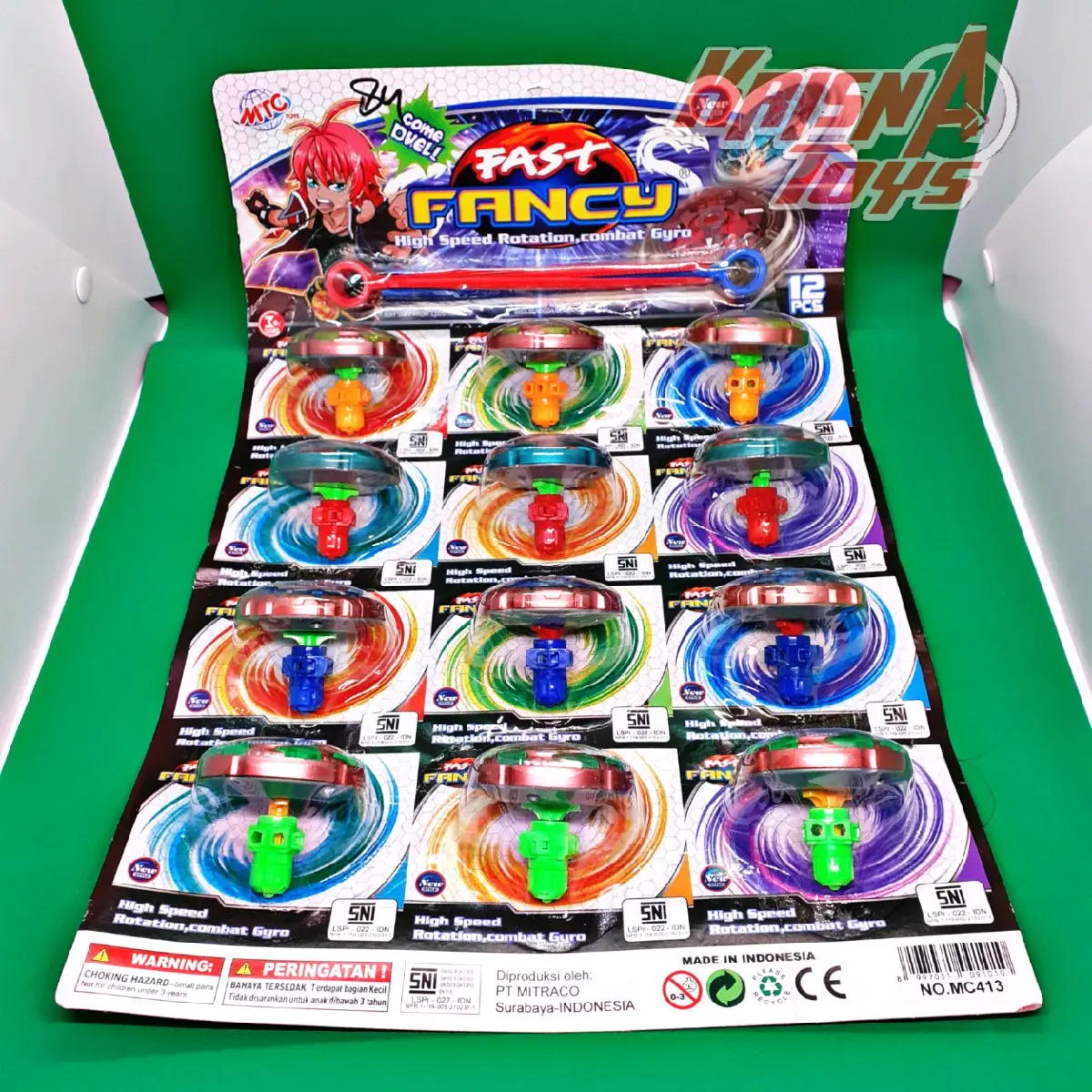 MAINAN ANAK GASING TARIK/GANGSING MAINAN isi 12.pcs/Lembar