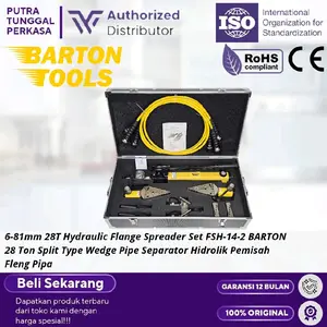 6-81mm 28T Hydraulic Flange Spreader Set FSH-14-2 BARTON 28 Ton Split Type Wedge Pipe Separator Hidrolik Pemisah Fleng Pipa