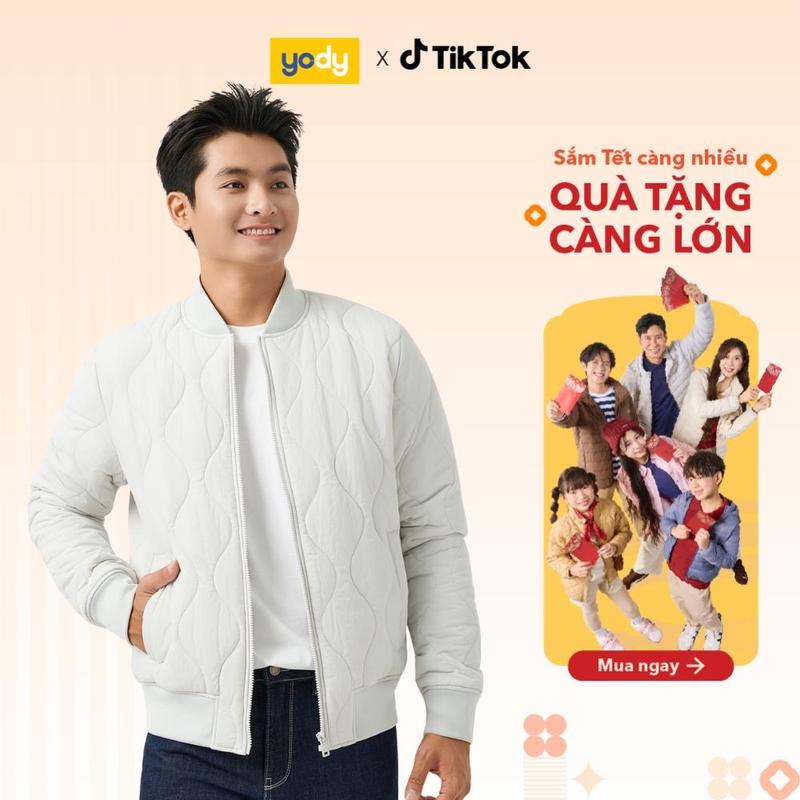  Áo Phao Bomber Nam YODY Chần Sóng Kiểu Thiết kế cơ bản dễ mặc MCPJ25F018 