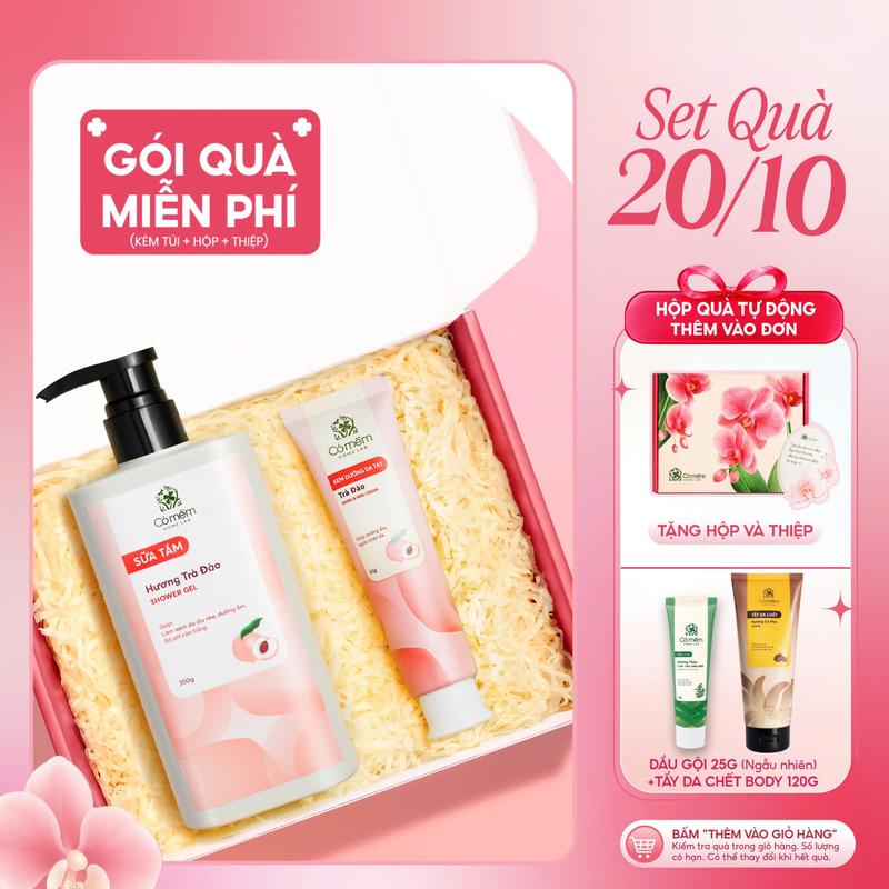 [SET QUÀ TẶNG 20/10] Combo Sữa Tắm Và Kem Dưỡng Da Tay Cỏ Mềm - Quà Tặng Bạn Gái, Mẹ, Vợ, Cô Giáo Ý Nghĩa