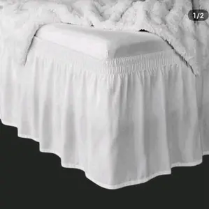 Penutup Kolong Tempat Tidur satin- Model Terbaru( Bedskirt)