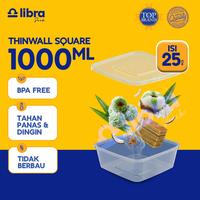 Gambar 25 Pcs - Thinwall Square 1000ml Food Container Box Kotak Makan Plastik Murah dari Libra Pack Kota Tangerang 1 Tokopedia