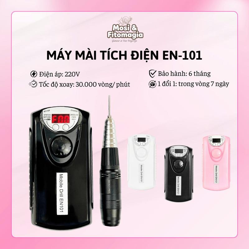   NHẬN ƯU ĐÃI TRONG LIVE Máy Mài Tích Điện EN-101   20W - Bảo hành 3 tháng - Phá Gel Chuyên Nghiệp +Tặng kèm đầu mài Sứ EN101 