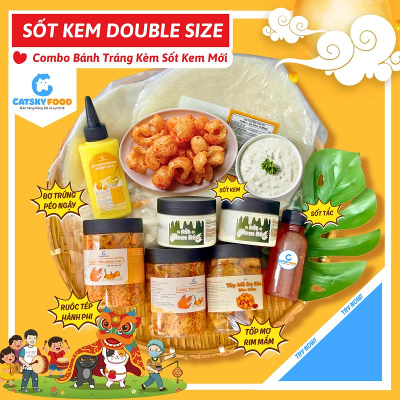Bánh Tráng Phơi Sương Catsky Food - Ruốc Tép Khô Hành Phi Hương Vị Đậm Đà, Bo Tr