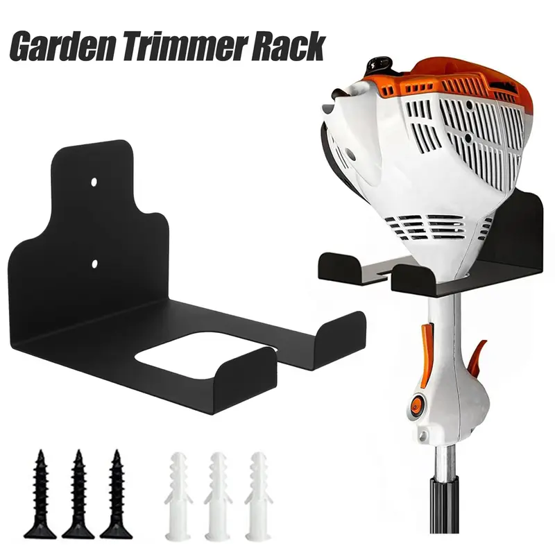 Garage Organizer Trimmer Rack Garden Power Tool Hanger Weed Whackers Holder Wall Mounted For Grass Trimmer Hedge Garden Tools 0