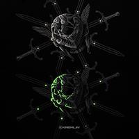 Gambar KREMLIN T-Shirt Oversized Glow in the Dark Relaxed Fit Black - Unfade - S dari Kremlin Clothing Kota Bandung 4 Tokopedia