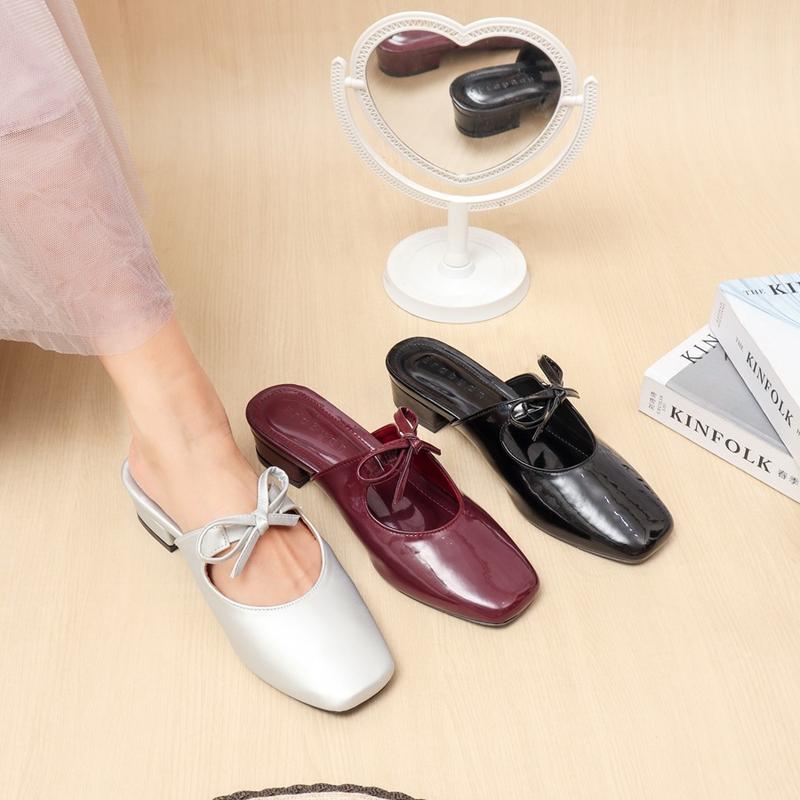 Erabyan Shoes - Naisha Sepatu Mules Heels Wanita | Hak 3 cm 1