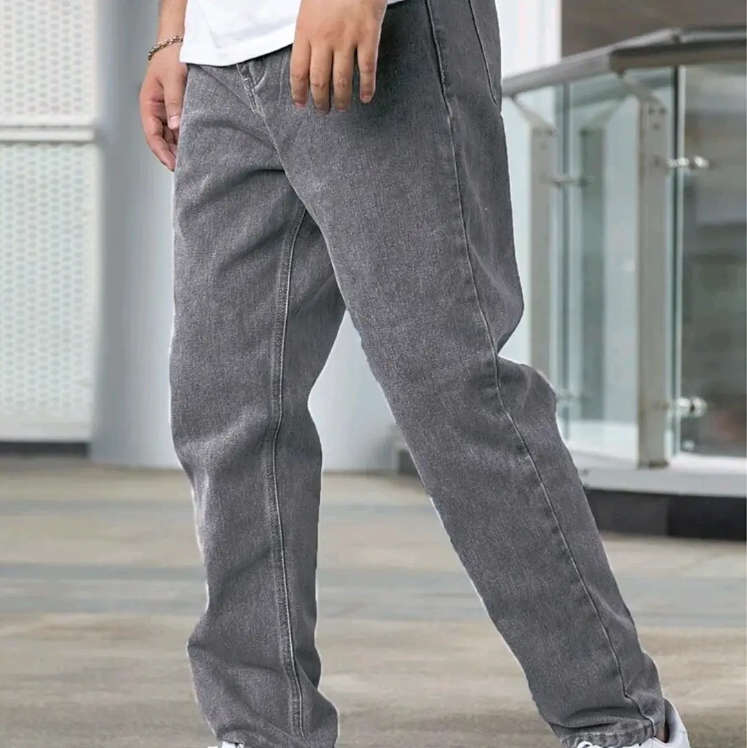 Men's Soft Denim Long Pant Size:(28-50) kain tabal Regular Fit cutting boleh pakai kirja & outside