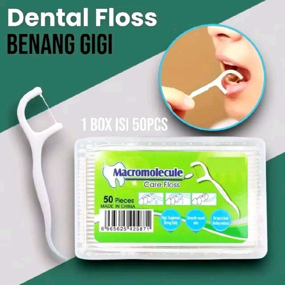 Dental Floss High Quality Benang Busur Tusuk Gigi Isi 50 Pcs