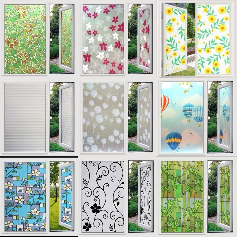 Giấy,Decal Dán Kính Mờ Che Nắng,Cản Sáng Có Sẵn Keo