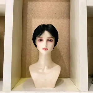 CBB Mens Wig Half Lace Pius Hair Panjang 20 CM Dengan Synthetic Fiber Impor Premium