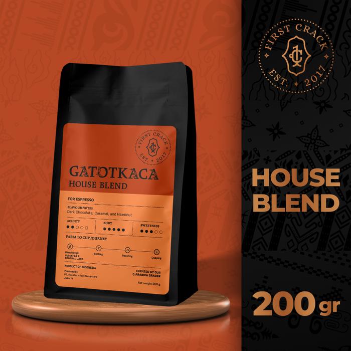 Gambar GATOT KACA - HOUSEBLEND 200gr - Biji Kopi / Bean dari First Crack Coffee Kota Administrasi Jakarta Utara Tokopedia