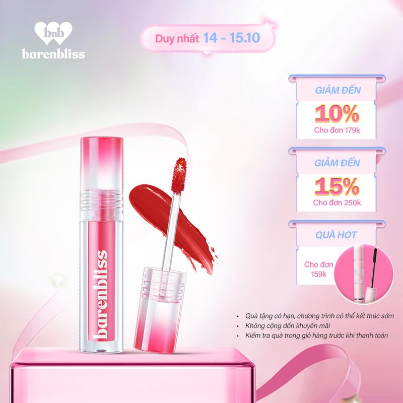 Son kem barenbliss ẩm mượt mềm mịn lâu trôi Lip Matte Berry Makes Comfort 3g