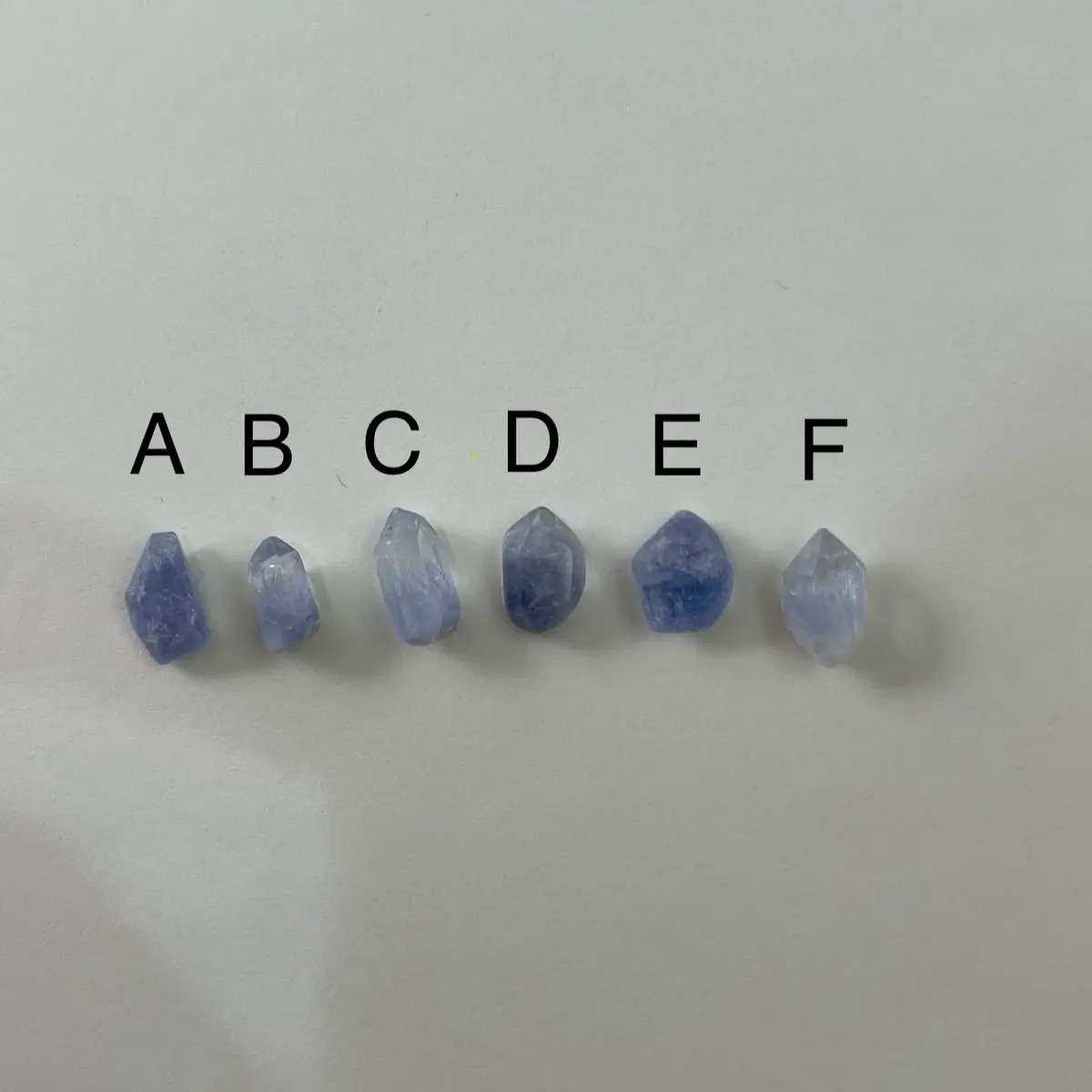 Dumortierite Blue crystals XS batu kristal D02