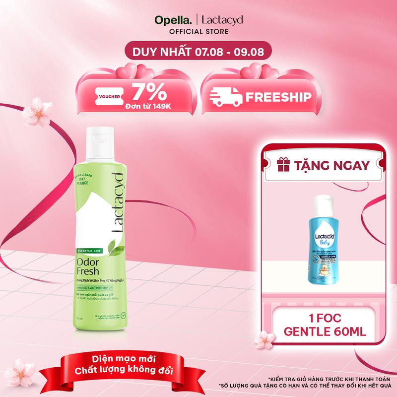 Dung Dịch Vệ Sinh Phụ nữ Lactacyd Odor Fresh 250ml Women dung  dich vesinh phunu lactacyd