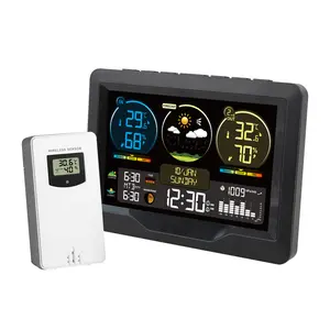 FJ3383M Smart Weather Station Clock Indoor and Outdoor Temperature &