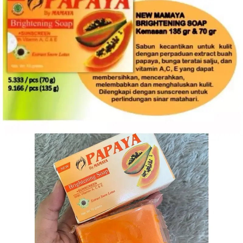 SABUN PAPAYA BRIGHTENING SOAP