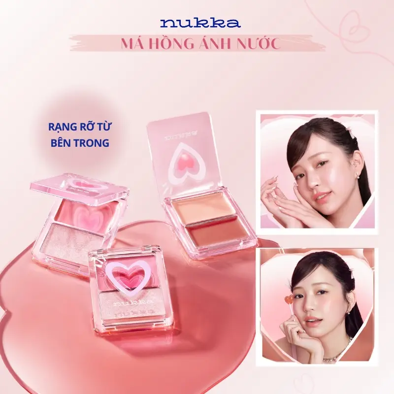 [Live] Nukka Má Hồng Kem Hiệu Ứng Ánh Nước - Căng Bóng, Bắt Sáng, Nâng Tone Tự Nhiên TC
