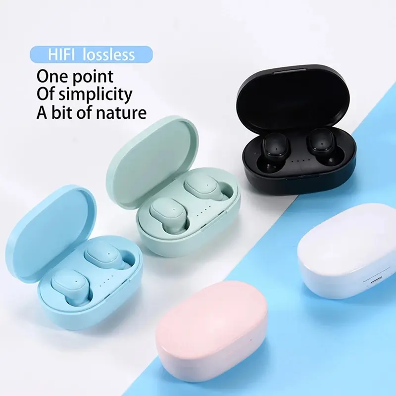 A6s TWS Wireless headset Bluetooth 5.0 Stereo Macaron Mini Phones for Smartphones