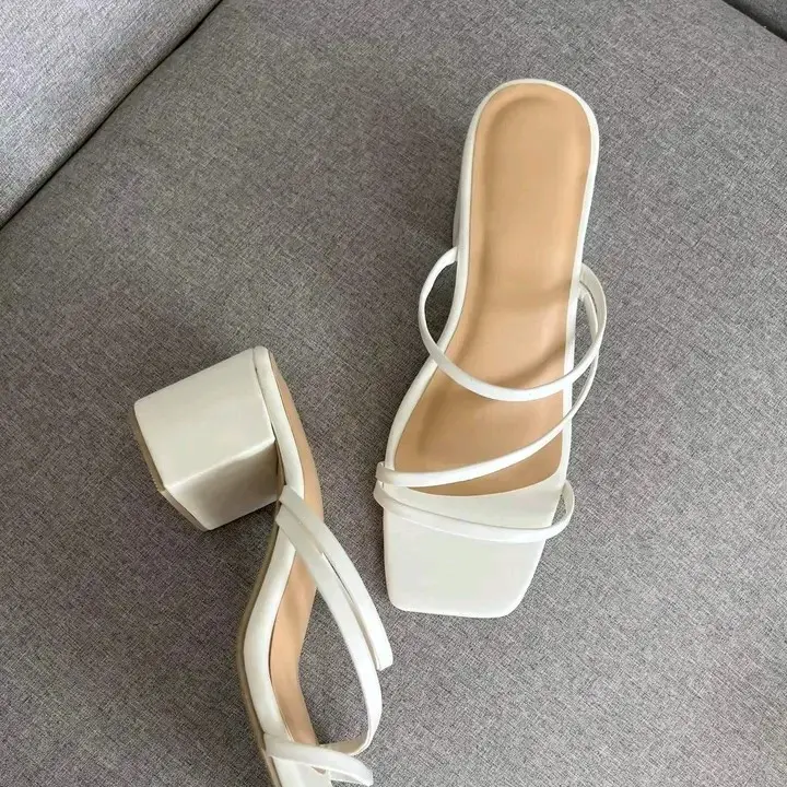 Daviola Sandal Hells wanita Big Size 37+45.Model Tali  3 Silang