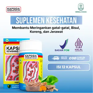 KAPSIDA 12 Kapsul – Obat Jerawat, Gatal Alergi, Bisul, Koreng Kembang Bulan ORI BPOM Halal