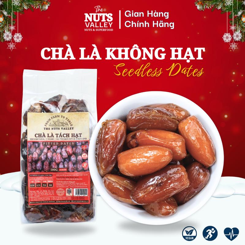Chà Là Không Hạt Có Hạt Nhập Khẩu Iran Israel - Chà Là Rời Sấy Dẻo - Ăn Vặt Làm Sữa Hạt Làm Bánh Noel Giáng Sinh - Dates The Nuts Valley - Trọng Lượng Gross Cả Bì